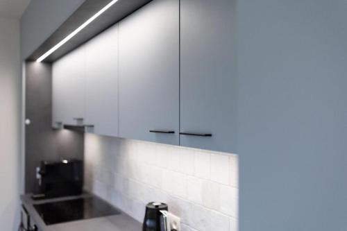 Kuchyň nebo kuchyňský kout v ubytování Apartmány u Josífka Velké Losiny