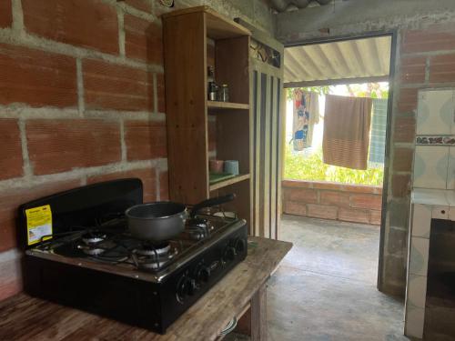 Kuchyň nebo kuchyňský kout v ubytování Reserva Wanaka