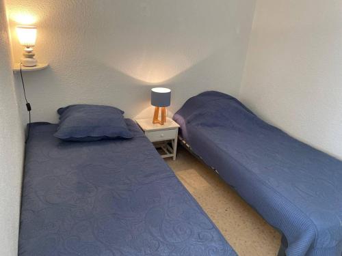 Postel nebo postele na pokoji v ubytování F1 Confortable avec Loggia à Balaruc-les-Bains - FR-1-680-44