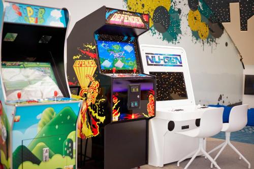 a video game exhibit with at Paragraph Resort & Spa Shekvetili, Autograph Collection in Shekvetili