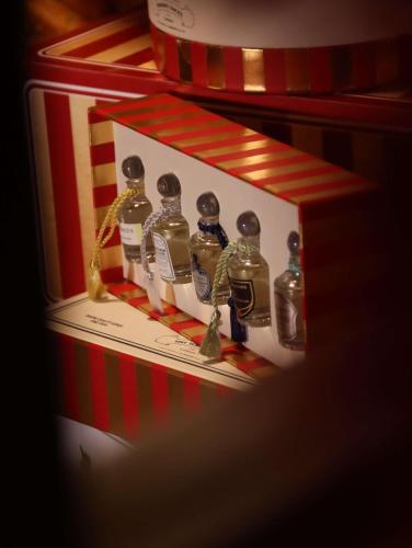 a gift box with four bottles of whiskey in it at Kempinski Residences Guangzhou - Free shuttle between hotel and Exhibition Center during Canton Fair & Exhibitor registration Counter in Guangzhou