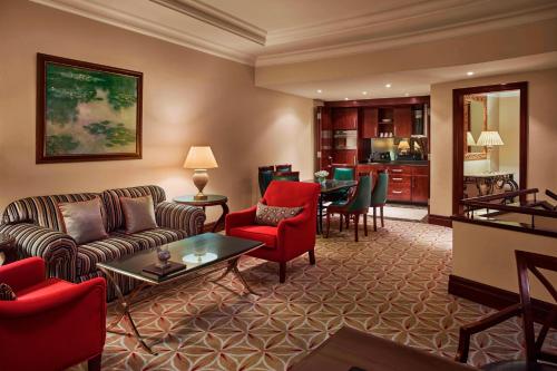 Posezení v ubytování JW Marriott Hotel Cairo