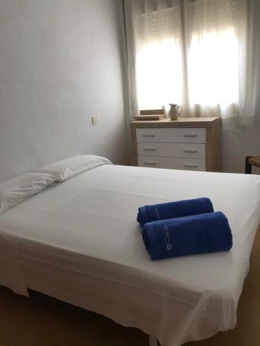 Ένα ή περισσότερα κρεβάτια σε δωμάτιο στο Cavallet de Mar P4, apartament aprop de platja del Pas