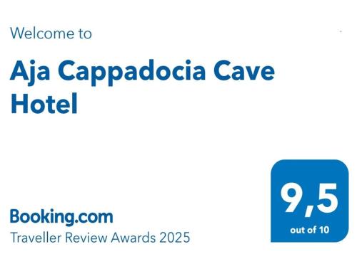 Certifikát, hodnocení, plakát nebo jiný dokument vystavený v ubytování Aja Cappadocia Cave Hotel