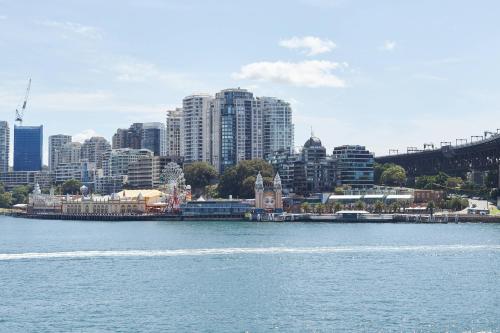 a view of a city from the water at Pier One Sydney Harbour, Autograph Collection in Sydney