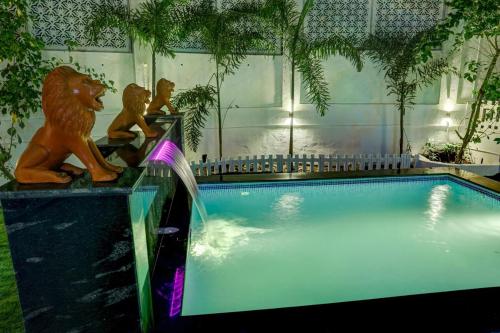 Kolam renang di atau dekat dengan Baagh House Villa