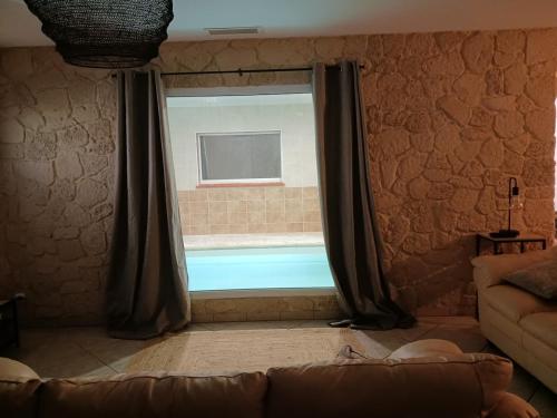 villa with indoor pool