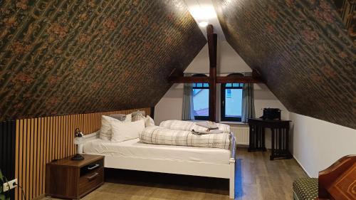 Кровать или кровати в номере Hotel Villa Alice
