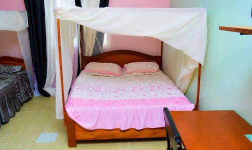 a small bed with a canopy in a room at Orlando Guest Resort in Machakos