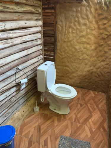 Koupelna v ubytování Cabana Juriti