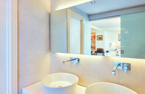 Koupelna v ubytování Hotel Villa Sirio