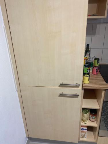 Wohnung mit Gartenblickにあるキッチンまたは簡易キッチン