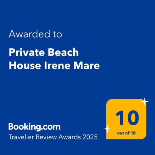 a yellow sign with the text wanted to private beach house theme maze at Private Beach House Irene Mare in Poros