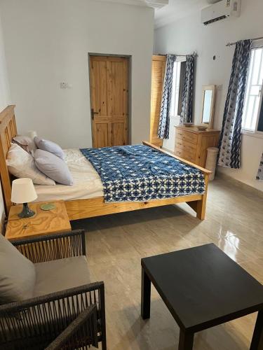 Jummaneh Studio Apartment 객실 침대