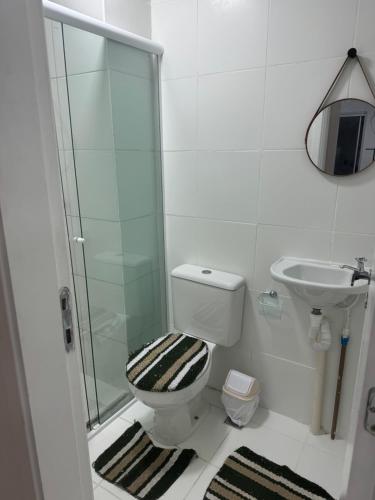 Koupelna v ubytování Apartamento aconchegante no Araçagy por temporada