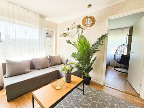 Χώρος καθιστικού στο Cofy Rentals - centrally located, quiet district, air-conditioning, free parking, 24-7 express check-in-out, close to sea and everything you need for living!