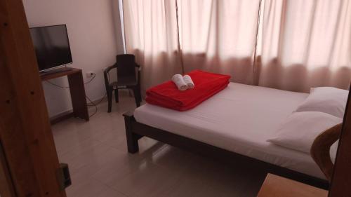 Postel nebo postele na pokoji v ubytování hospedage murillo