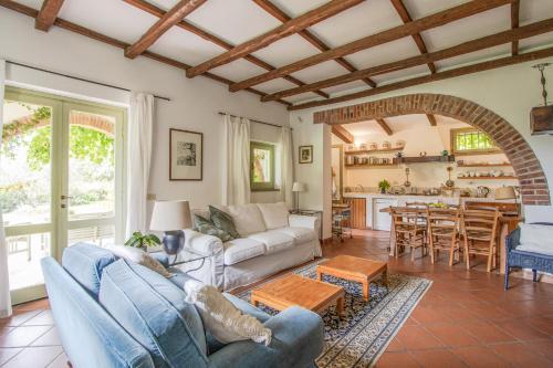 a living room with a couch and a table at Vigna Luisa Resort - Near Rome in Genzano di Roma