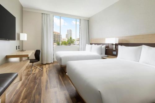 Postel nebo postele na pokoji v ubytování AC Hotel by Marriott Honolulu