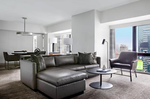 Et opholdsområde på New York Marriott Marquis
