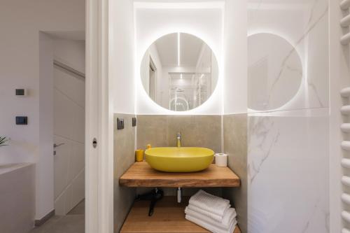 Koupelna v ubytování Tempobiancosuites