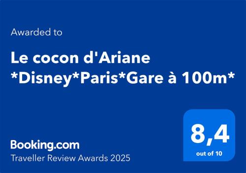 Gallery image of Le cocon d'Ariane *Disney*Paris*Gare à 100m* in Chessy