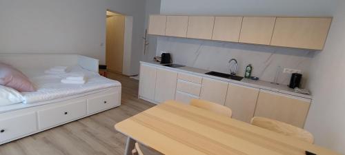 Postel nebo postele na pokoji v ubytování Vila Krupička