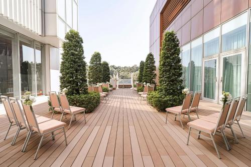 Μπαλκόνι ή βεράντα στο Courtyard by Marriott Taipei