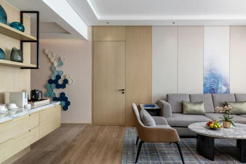Χώρος καθιστικού στο Courtyard by Marriott Shanwei Haifeng