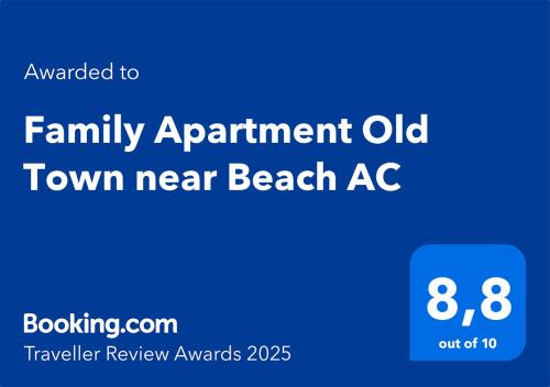 a blueberry activation old town near beach ac with the text overlay emailed to family at Family Apartment Old Town near Beach AC in Nice
