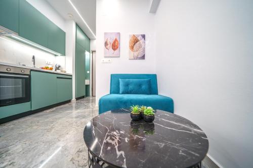 Kuchyň nebo kuchyňský kout v ubytování Amelia luxury Suites