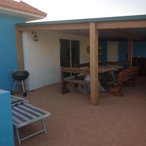 Pati o zona exterior de Ca Azul