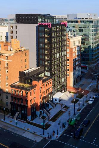 an aerial view of a city with tall buildings at Moxy Washington, DC Downtown in Washington