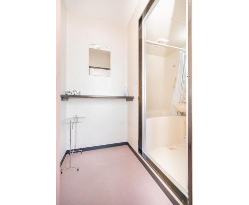 a bathroom with a shower and a sink at Fujiminoyado - Vacation STAY 62041v in Gotemba
