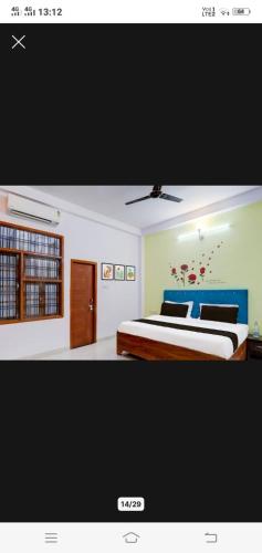 Katil atau katil-katil dalam bilik di Hotel Shyam Palace