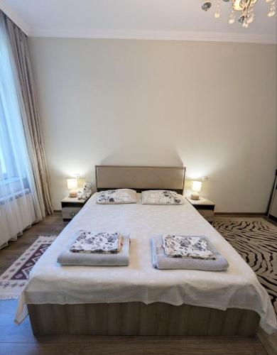 Postel nebo postele na pokoji v ubytování Elena Apartment