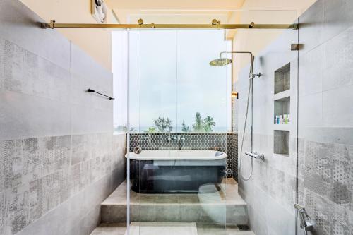Koupelna v ubytování Mzion Hotel Weligama