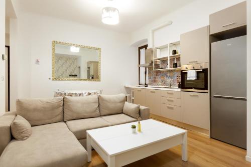Dapur atau dapur kecil di Tra mare e città, suite Neruda a Trieste