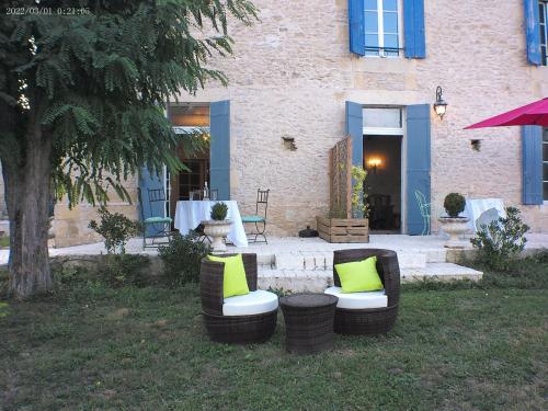 Κήπος έξω από το gite de charme dans les vignes