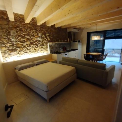 Χώρος καθιστικού στο Empordà Apartament-Peratallada