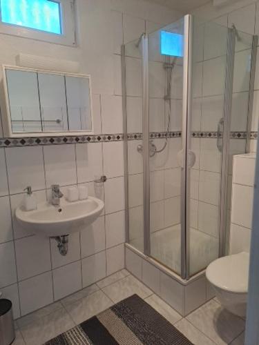 Koupelna v ubytování Casa Danieli 1