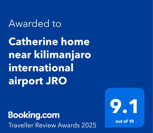 a screenshot of a cell phone with the text wanted to cateline home near at Catherine home near kilimanjaro international airport JRO in Moshi