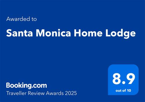 a screenshot of the santa monica home webpage at Santa Monica Home Lodge in Senchi
