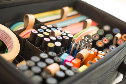 a drawer filled with lots of different types ofotics at Hotel St Elisabeth in Allensbach