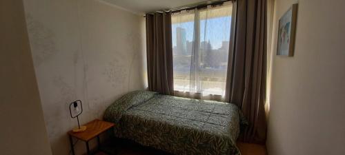 Postel nebo postele na pokoji v ubytování Hermoso y cómodo departamento