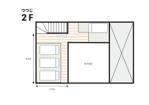 a floor plan of a house at 閑乗寺JoyBase in Nanto