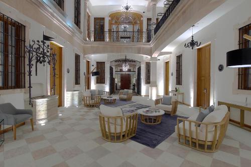 Χώρος καθιστικού στο Nueve 25 Hotel Boutique