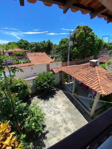 Bygningen som feriehuset ligger i