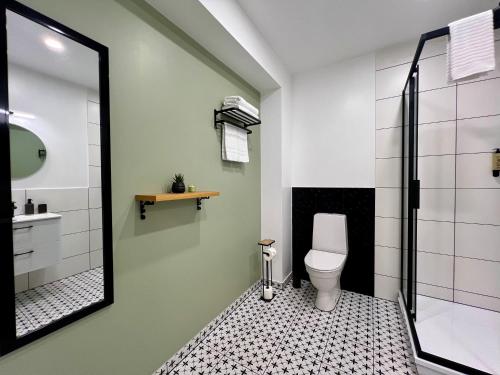 Koupelna v ubytování Hotel Sanvilla