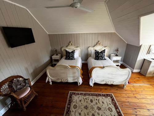 Cama o camas de una habitación en Retief Guest Farm